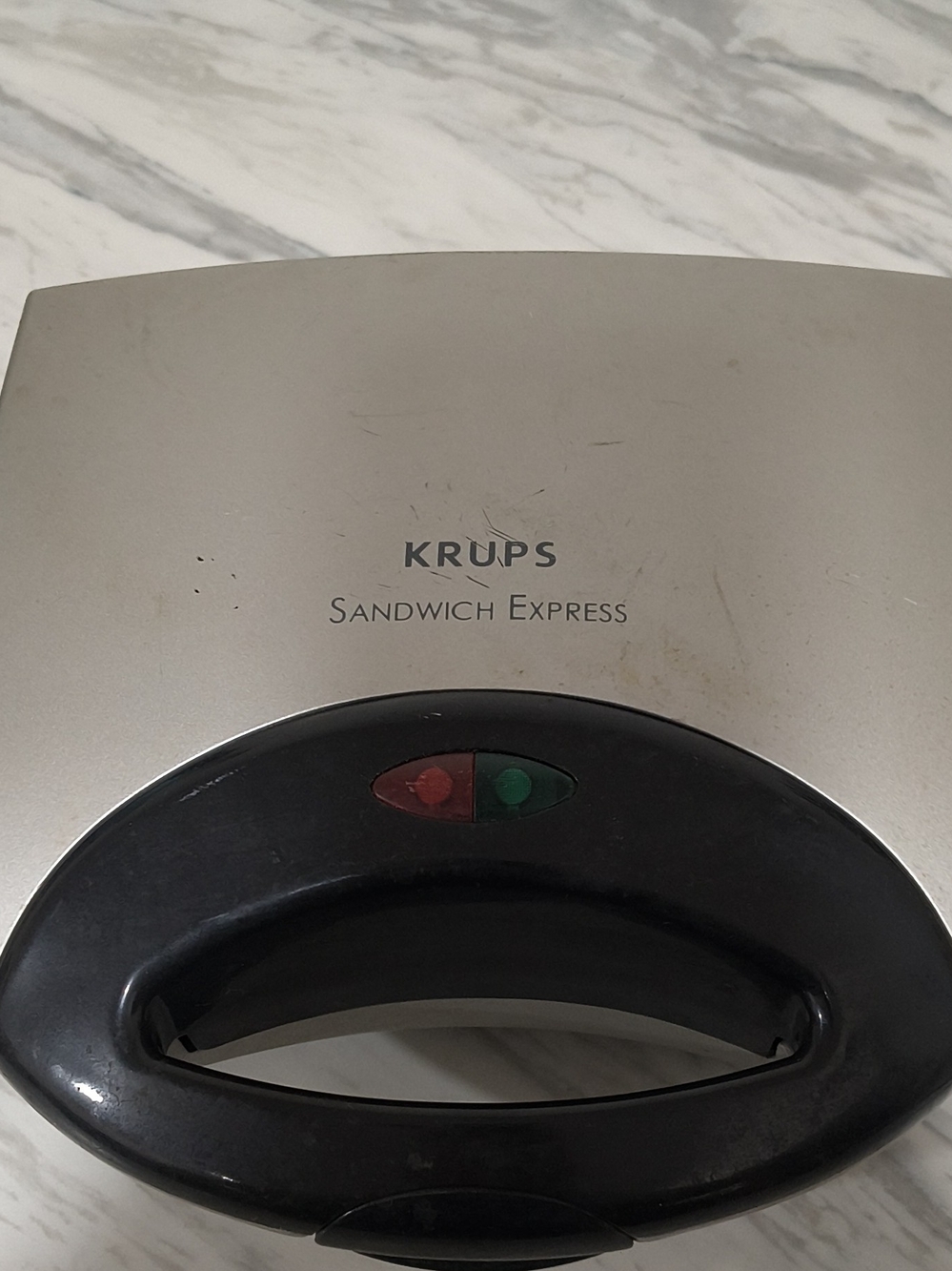 KRUPS Sandwich Express Stainless Steel & Black Sandwich Maker